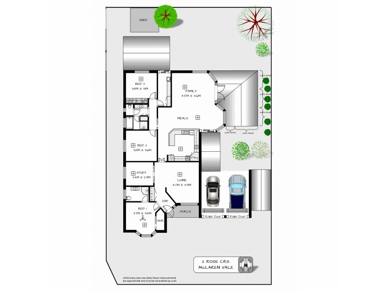 2 Rose Crescent, Mclaren Flat SA 5171 Floorplan