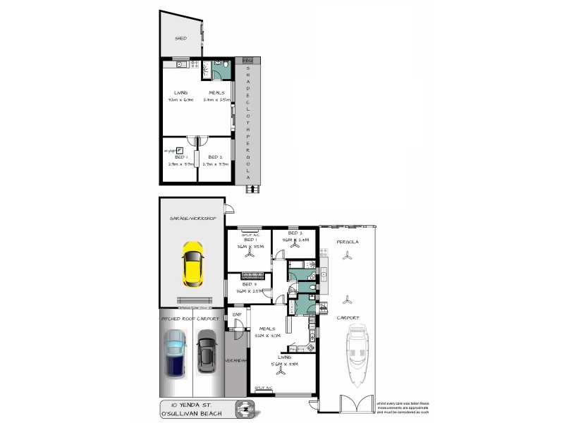 10 Yenda Street, O’sullivan Beach SA 5166 Floorplan