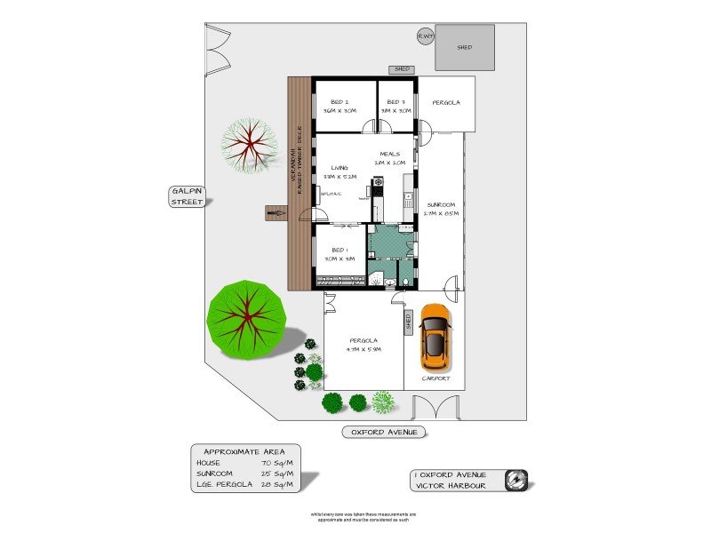 1 Oxford Avenue, Victor Harbor SA 5211 Floorplan