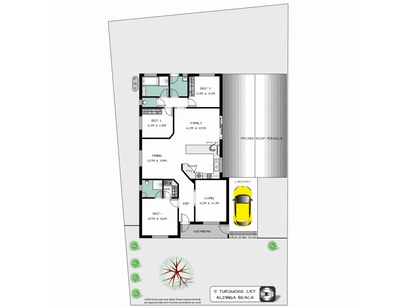 5 Turquoise Court, Aldinga Beach SA 5173 Floorplan