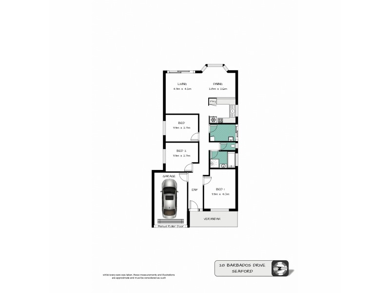 28 Barbados Drive, Seaford Rise SA 5169 Floorplan