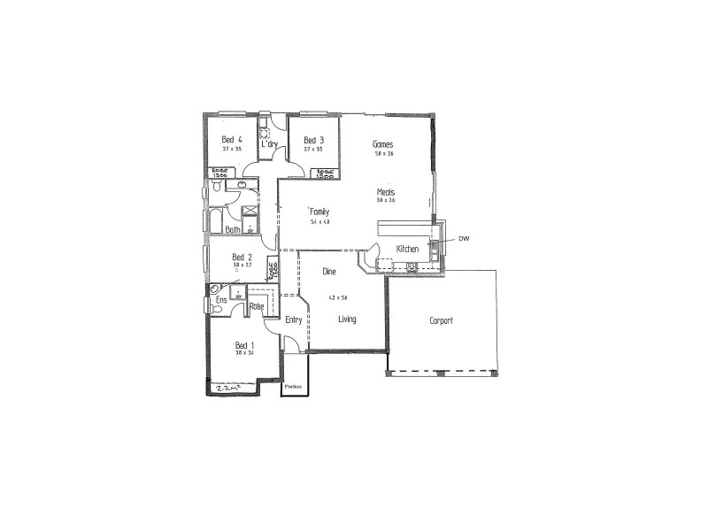 1 Dover Street, Aldinga Beach SA 5173 Floorplan