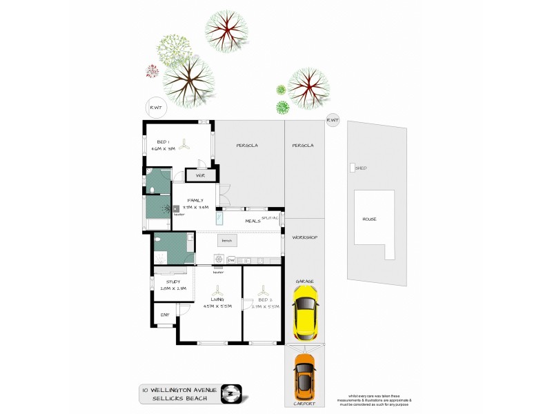10 Wellington Avenue, Sellicks Beach SA 5174 Floorplan