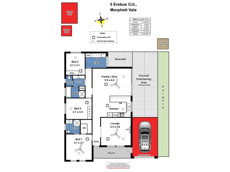 5 Erebus Circuit, Morphett Vale SA 5162 Floorplan