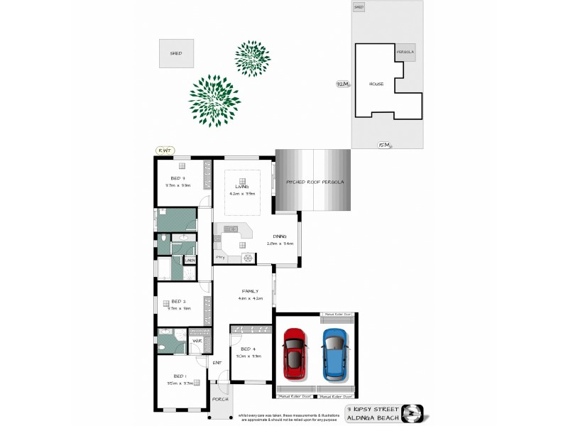 3 Kipsy Street, Aldinga Beach SA 5173 Floorplan