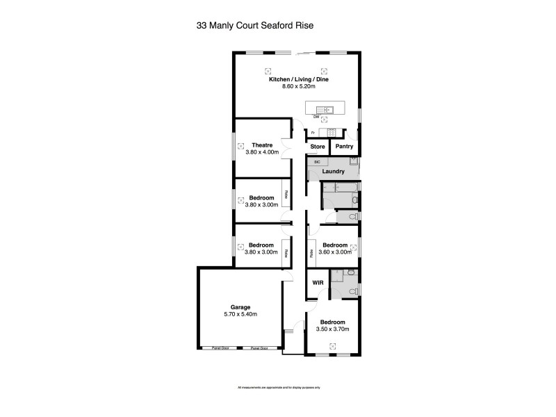33 Manly Court, Seaford Rise SA 5169 Floorplan