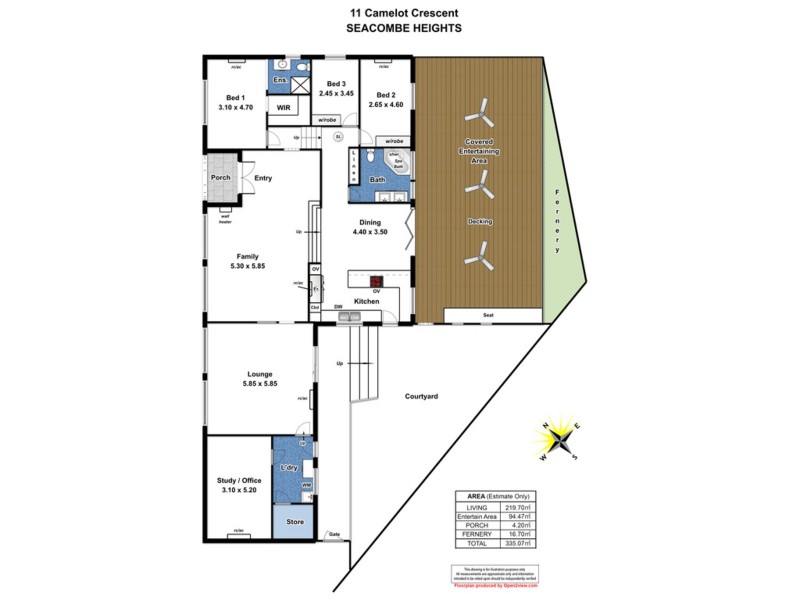 11 Camelot Crescent, Seacombe Heights SA 5047 Floorplan
