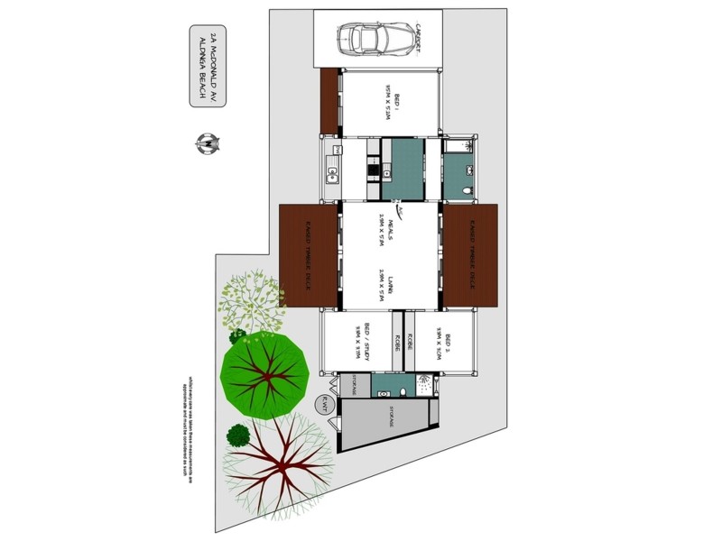 2A McDonald Avenue, Aldinga Beach SA 5173 Floorplan