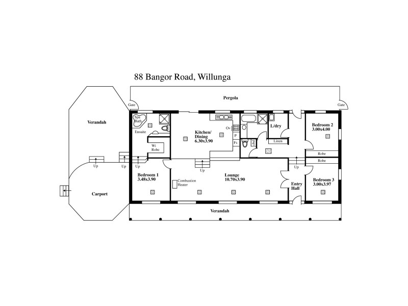 88 Bangor Road, Willunga SA 5172 Floorplan