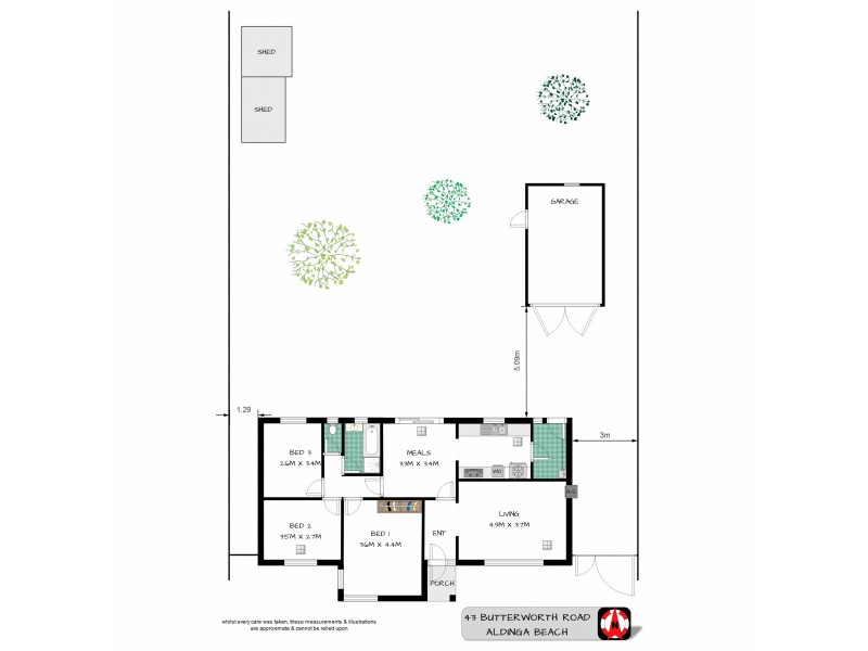 43 Butterworth Road, Aldinga Beach SA 5173 Floorplan