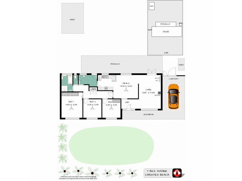 7 Bice Avenue, Christies Beach SA 5165 Floorplan