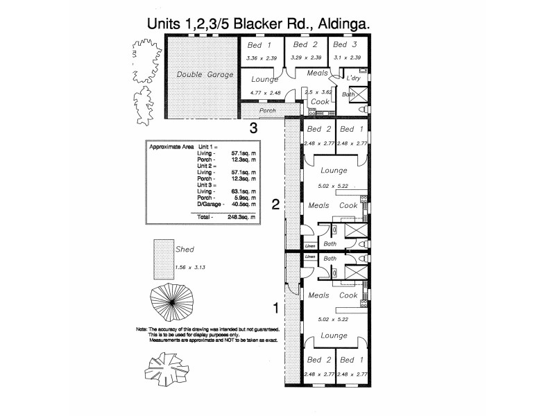 Units 1-3, Blacker Road, Aldinga Beach SA 5173 Floorplan