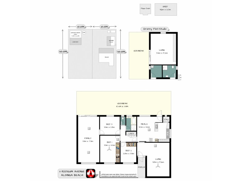9 & 11 Redgum Avenue, Aldinga Beach SA 5173 Floorplan