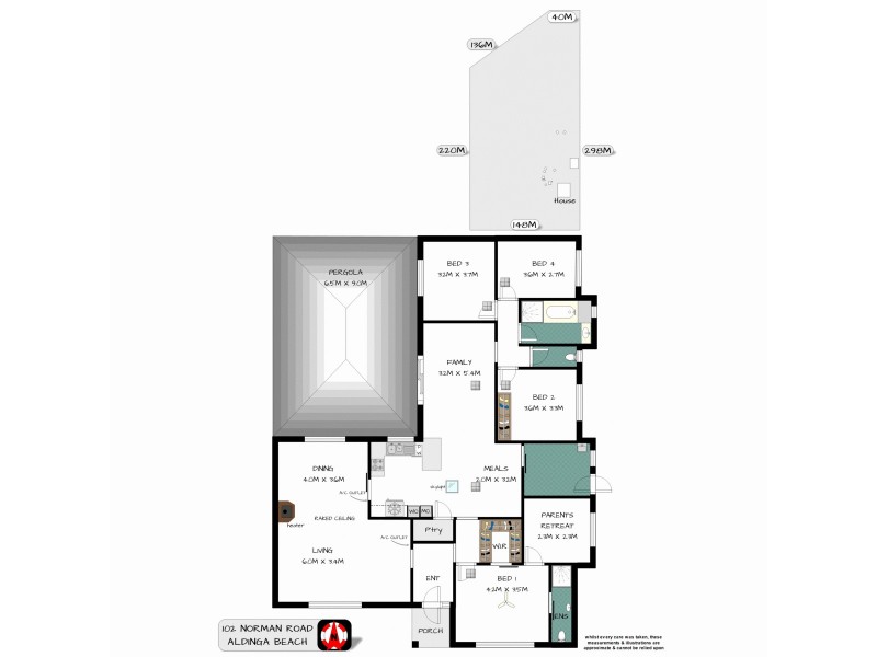 102 Norman Road, Aldinga Beach SA 5173 Floorplan