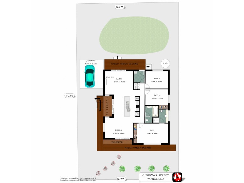 8 Thomas Street, Yankalilla SA 5203 Floorplan