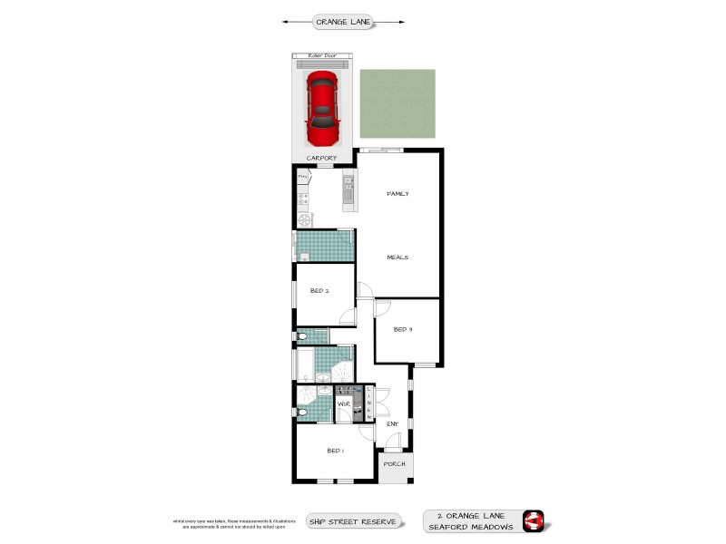2 Orange Lane, Seaford Meadows SA 5169 Floorplan