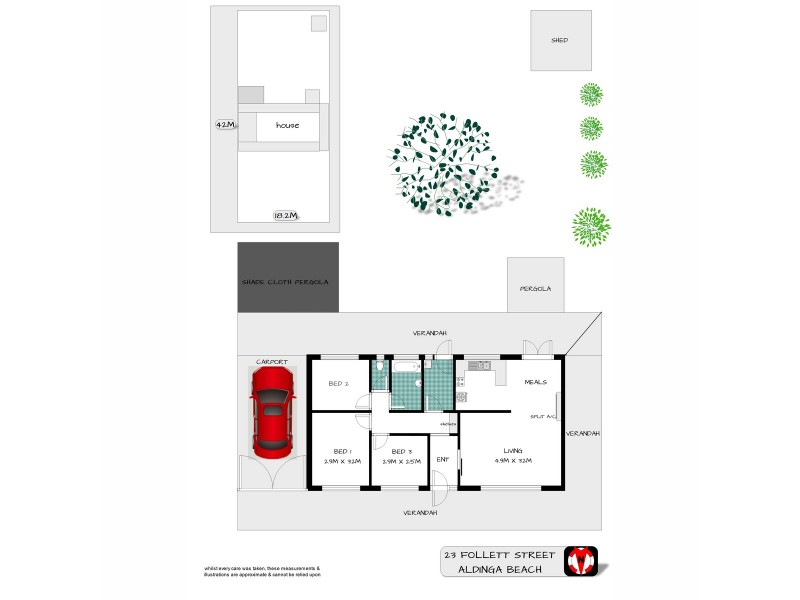23 Follett Street, Aldinga Beach SA 5173 Floorplan