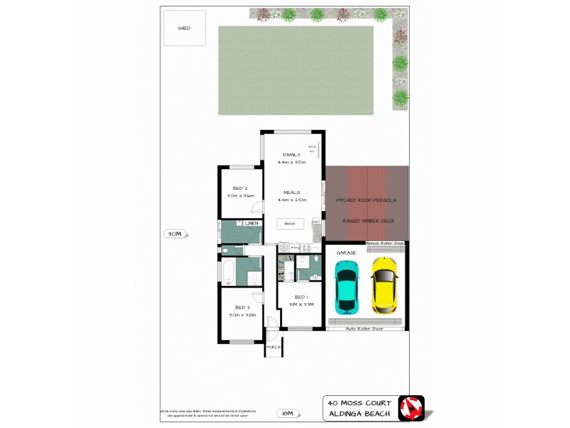 40 Moss Court, Aldinga Beach SA 5173 Floorplan