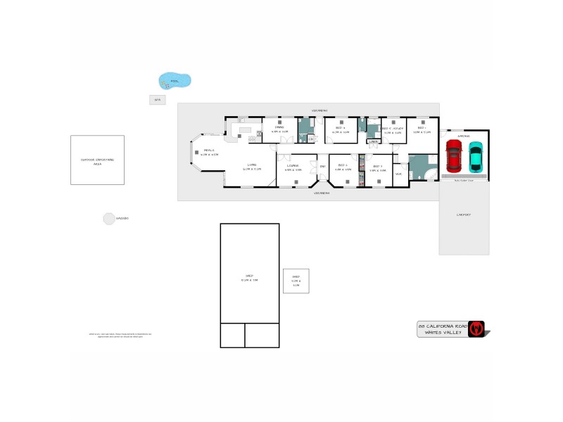 88 California Road, Whites Valley SA 5172 Floorplan