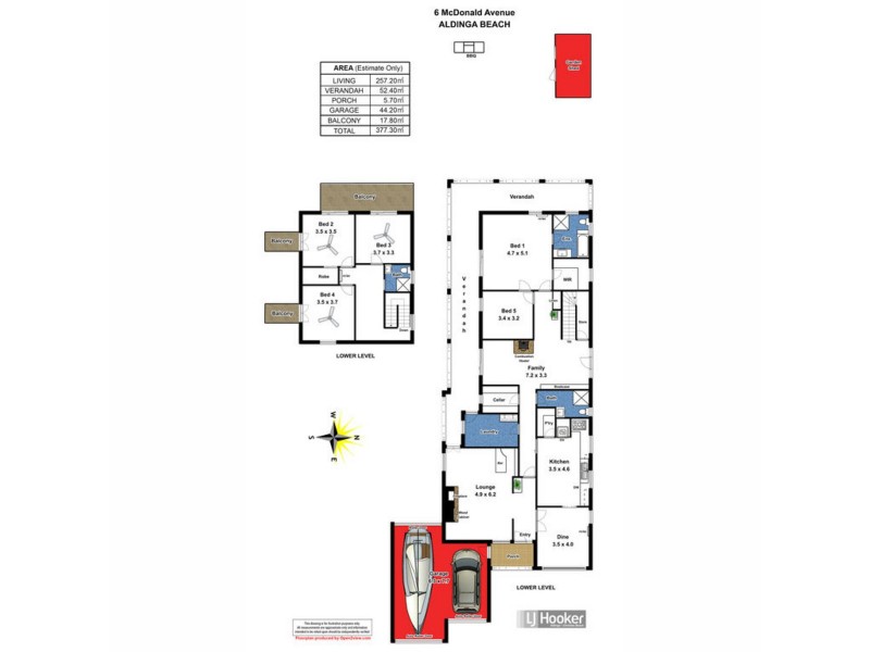6 McDonald Avenue, Aldinga Beach SA 5173 Floorplan