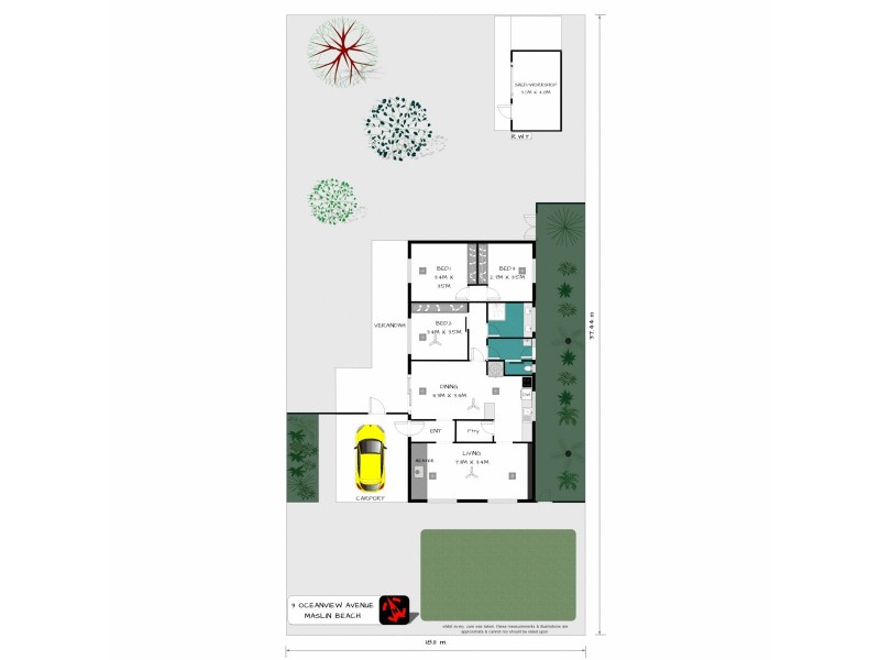 3 Oceanview Avenue, Maslin Beach SA 5170 Floorplan