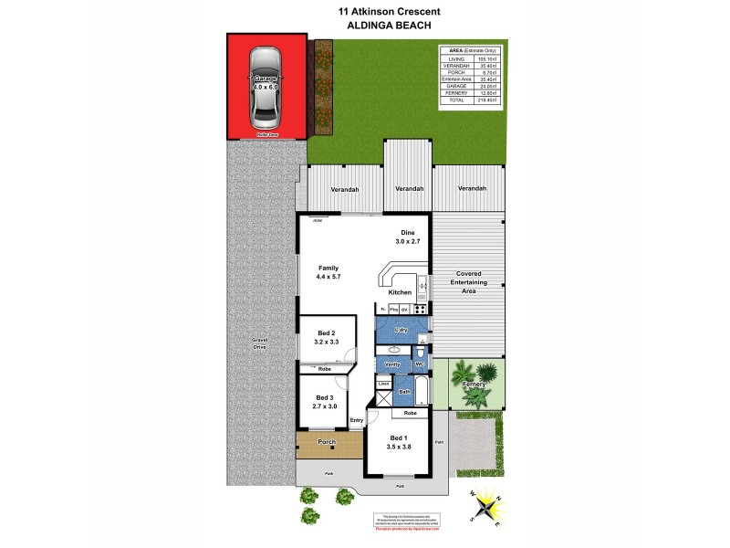 11 Atkinson Crescent, Aldinga Beach SA 5173 Floorplan