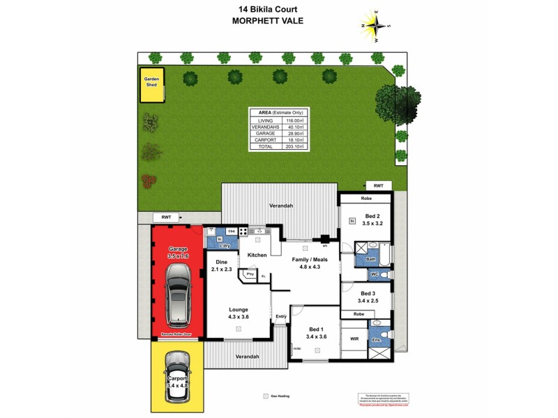 14 Bikila Court, Morphett Vale SA 5162 Floorplan