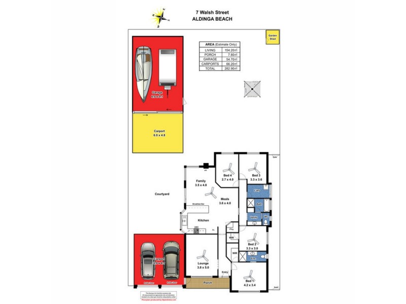 7 Walsh Street, Aldinga Beach SA 5173 Floorplan