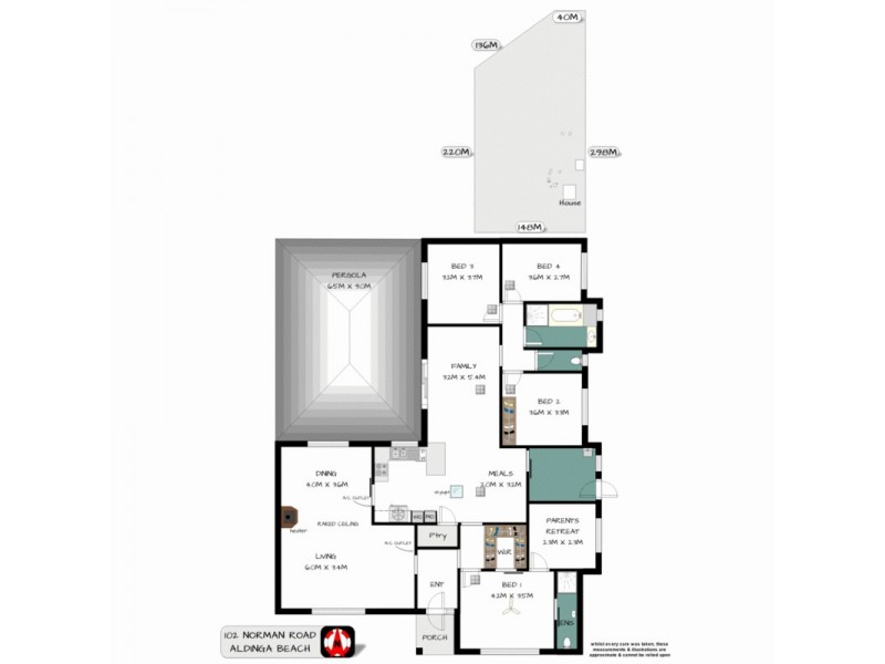 102 Norman Road, Aldinga Beach SA 5173 Floorplan