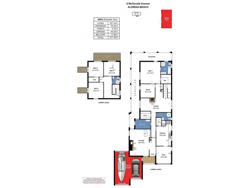 6 McDonald Avenue, Aldinga Beach SA 5173 Floorplan
