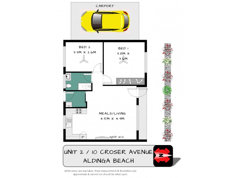 2/10 Croser Avenue, Aldinga Beach SA 5173 Floorplan
