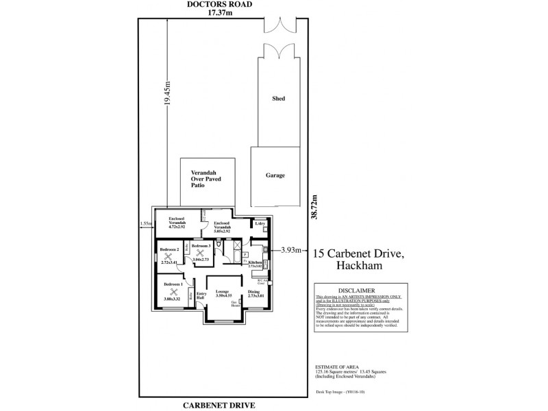 15 Carbenet Drive, Hackham SA 5163 Floorplan