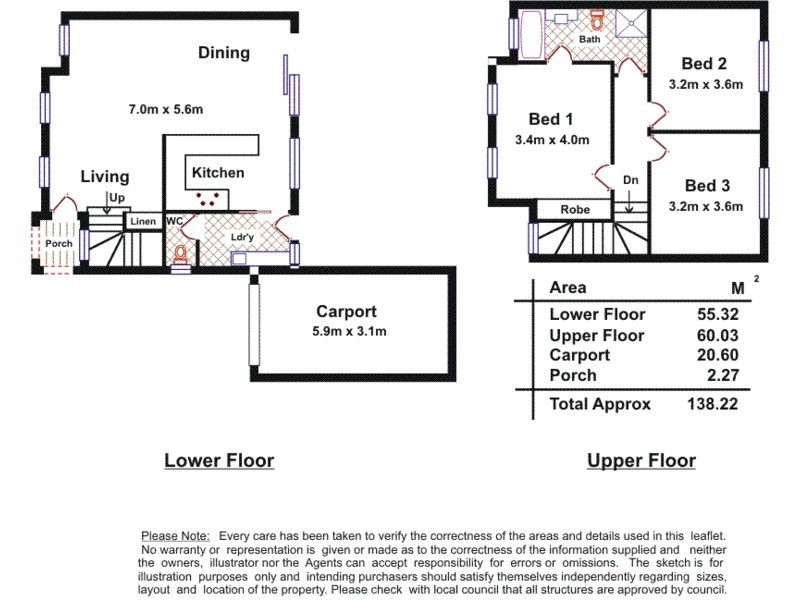 2/12 Whinnerah Avenue, Aldinga Beach SA 5173 Floorplan