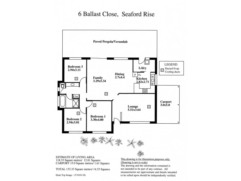 6 Ballast Close, Seaford Rise SA 5169 Floorplan