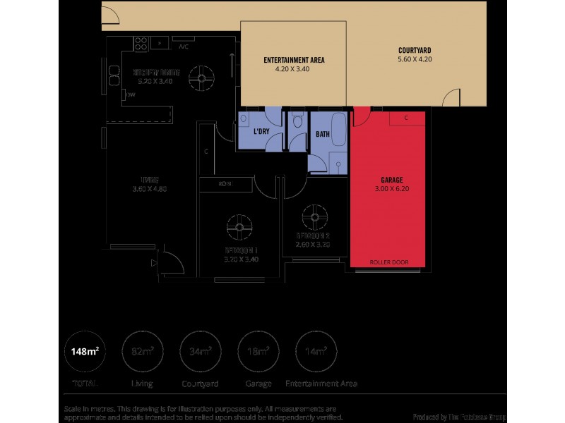 1/7 Harvey Crescent, Aldinga Beach SA 5173 Floorplan