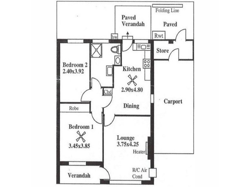 4/60 Booth Avenue, Morphett Vale SA 5162 Floorplan