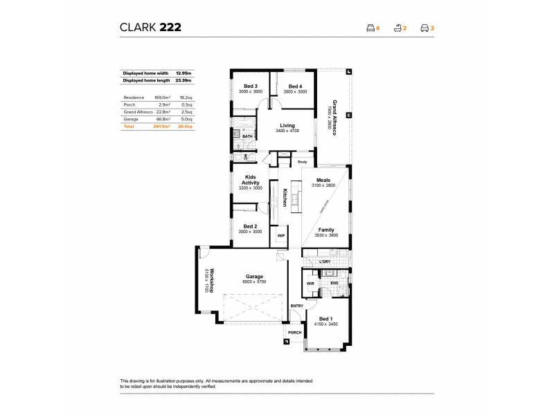 Lot 721 Espial Street, Seaford Heights SA 5169 Floorplan
