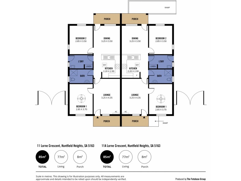 Unit 1 & 2/11 Lorne Crescent, Huntfield Heights SA 5163 Floorplan
