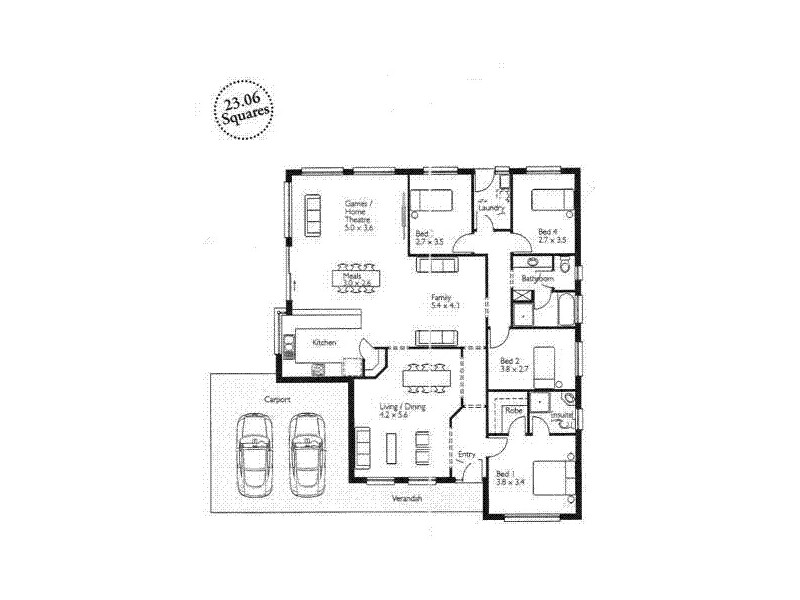 13 Basin Street, Aldinga Beach SA 5173 Floorplan