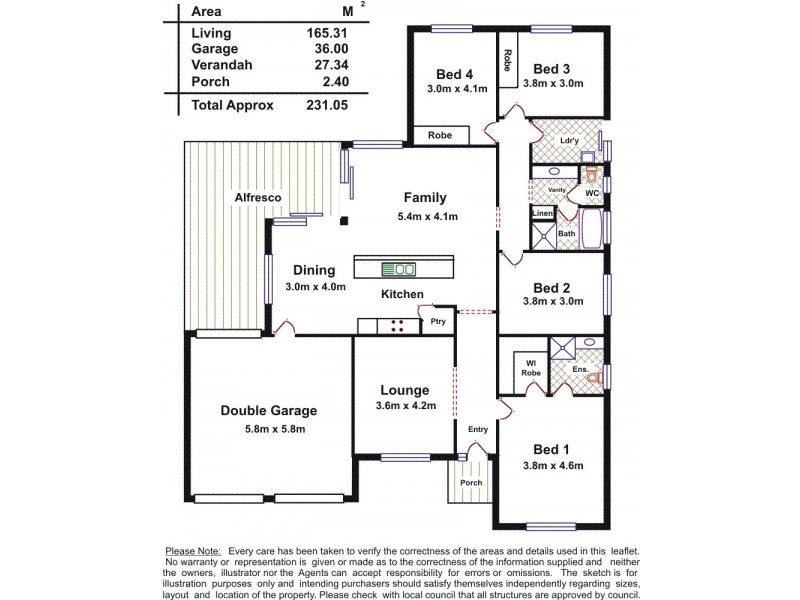 15 Seagull Street, Aldinga Beach SA 5173 Floorplan