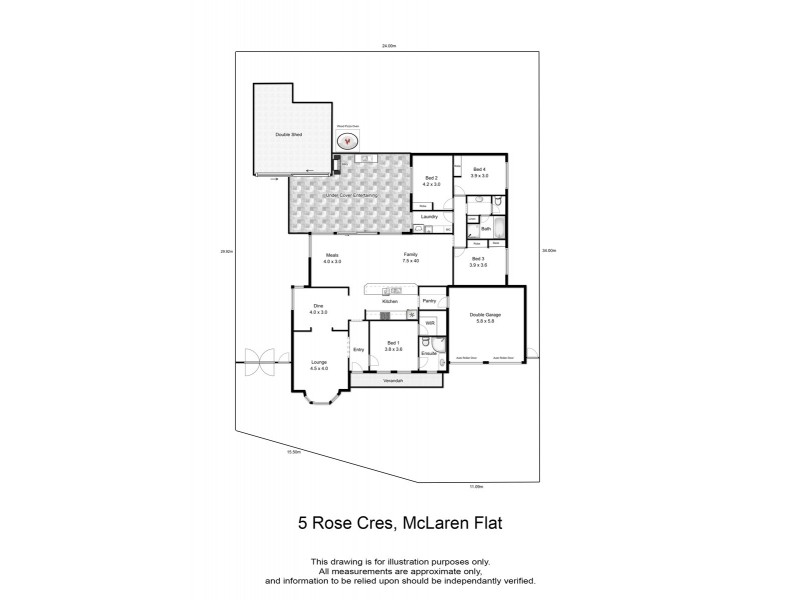 5 Rose Crescent, Mclaren Flat SA 5171 Floorplan