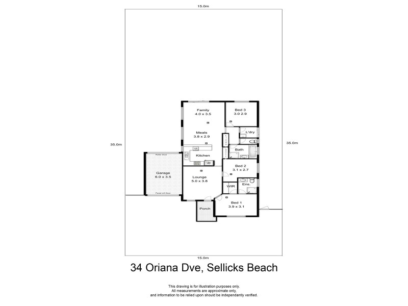 34 Oriana Drive, Sellicks Beach SA 5174 Floorplan