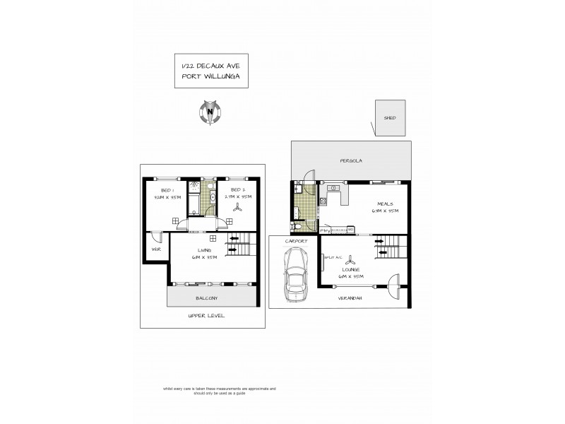 1/22 Decaux Avenue, Port Willunga SA 5173 Floorplan
