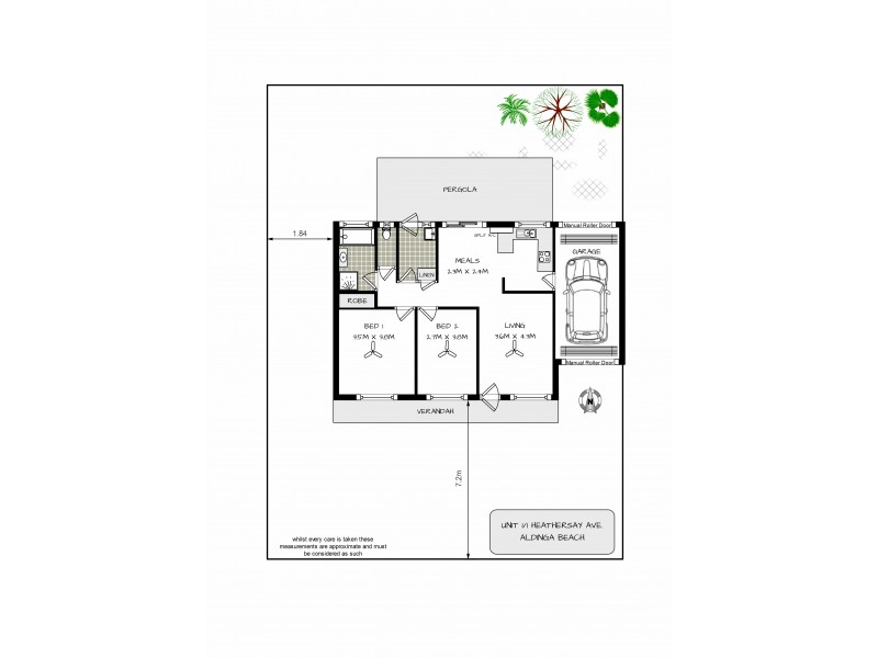 1/1 Heathersay Avenue, Aldinga Beach SA 5173 Floorplan