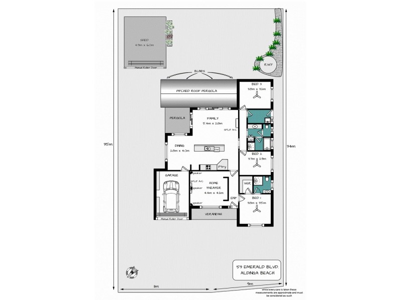 59 Emerald Boulevard, Aldinga Beach SA 5173 Floorplan