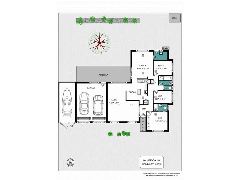 26 Serica Street, Hallett Cove SA 5158 Floorplan