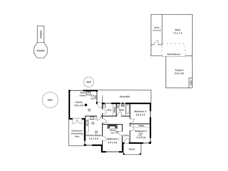 3664 Main South Road, Aldinga Beach SA 5173 Floorplan