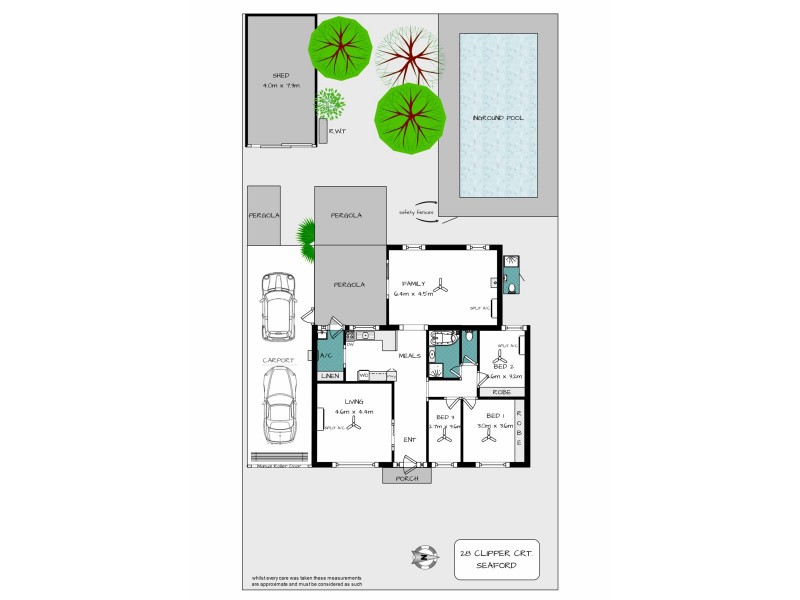 28 Clipper Court, Seaford SA 5169 Floorplan