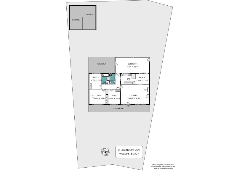 23 Sunnyside Avenue, Maslin Beach SA 5170 Floorplan
