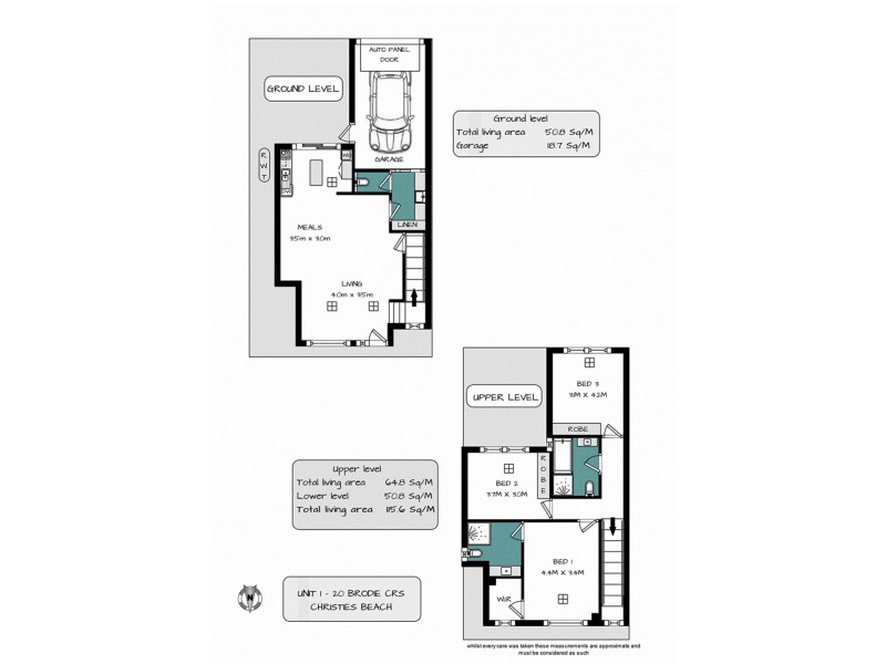 1/20 Brodie Crescent, Christies Beach SA 5165 Floorplan